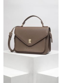 Van Heusen - Women Brown Textured Casual Handbag