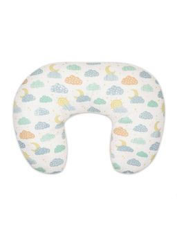 Abracadabra - Feeding & Nursing Pillow Lost In Clouds - White and Yellow