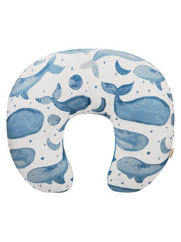 Crane Baby - Feeding & Nursing Pillow Caspian Collection Blue