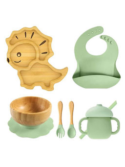 MyneeMoe - Leo Baby Dining Feeding Accessories Green (Set of 6)