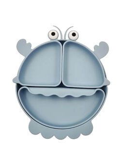 MyneeMoe - Crayfish Anti-Slip Baby Silicone Feeding Accessories Blue (Set of 3)