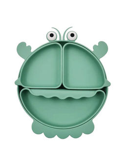 MyneeMoe - Crayfish Anti-Slip Baby Silicone Feeding Accessories Green (Set of 3)