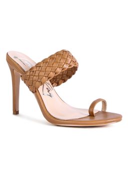 London Rag - Woven Tan Heels