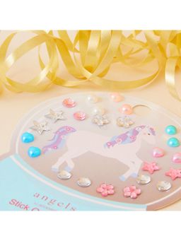 Accessorize London - Girls Multi Snow Globe Stick On Earrings