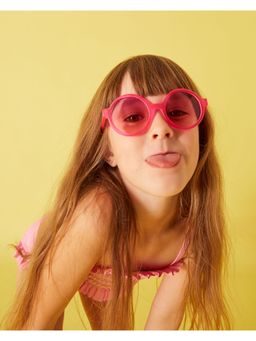 Accessorize London - Girls Pink Round Sunglasses