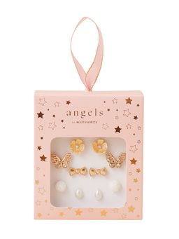 Accessorize London - Girls Butterfly Stud Earrings Set of 5