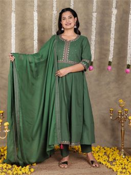ARAMYA - Soft Cotton Kurta Pant with Dupatta for Women