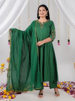 ARAMYA - Viscose Kurta Pant with Dupatta for Women