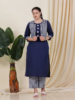 ARAMYA - Soft Cotton Printed Kurta and Pant