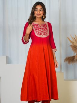 ARAMYA - Poly Muslin Kurta for Women