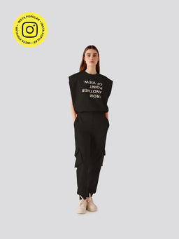 Muvazo - Zesty Zenith POV Co-Ord - Black (Set of 2)