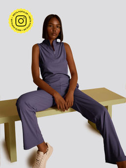 Muvazo - Orchid Oasis Zip-up Co-Ord (Set of 2)