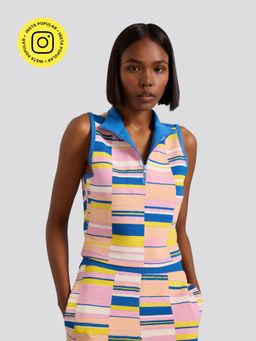 Muvazo - Digi cape Zip 'Up Tank Top