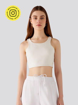 Muvazo - Round Neck Tank - white