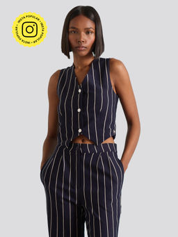 Muvazo - Yacht Club Stripe Vest