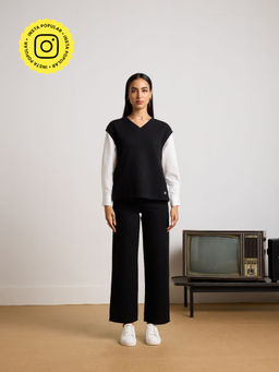 Muvazo - Black Ebony Weave Co-Ord (Set of 2)