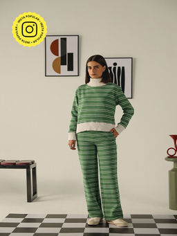 Muvazo - Green Snuggle Ease Co-Ord (Set of 2)