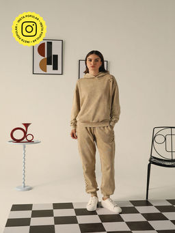 Muvazo - Khaki Acid Drift Co-Ord (Set of 2)