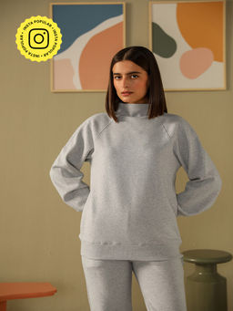 Muvazo - Grey Heather Ease Sweatshirt