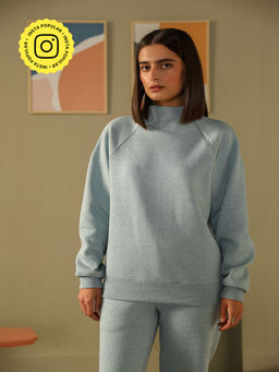 Muvazo - Blue Heather Ease Sweatshirt