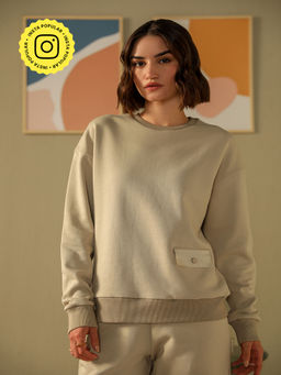 Muvazo - Tan Essence Of Warmth Sweatshirt
