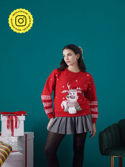 Muvazo - Santa's Cozy Ugly Cheer Sweatshirt