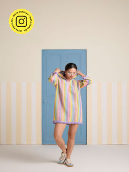 Muvazo - Cassata Swirl Boho Dress
