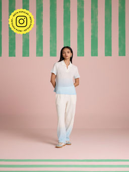 Muvazo - Serene Stitch Ombre Sky Kelp Co-Ord (Set of 2)