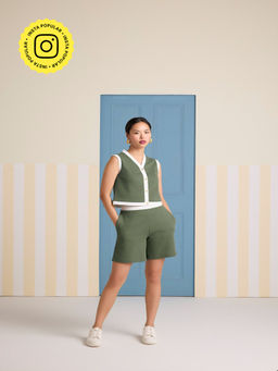Muvazo - On-The-Go Citrus Essence Shirt and Shorts (Set of 2)