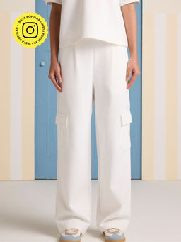 Muvazo - White Layover Pant