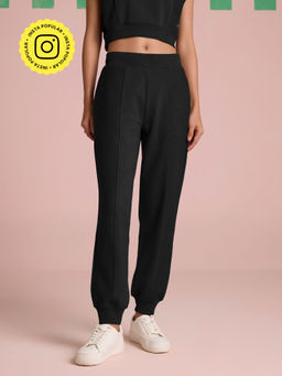 Muvazo - Black Aeris Panel Joggers