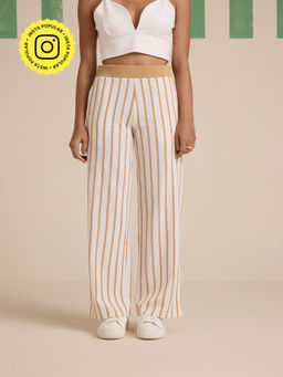 Muvazo - Tan Latte Stride Pant
