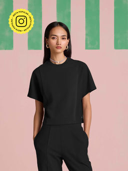 Muvazo - Aeris Panel Sleeve Top - Black