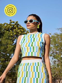 Muvazo - Tessellate Rib Tank Crop Top