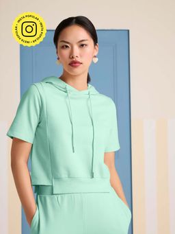Muvazo - Matcha Muse Turquoise Hoodie