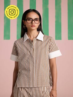 Muvazo - Sepia Stride Shirt