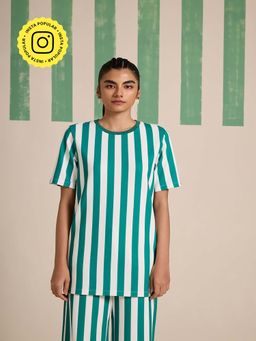 Muvazo - Palm Luxe Sleeve Top