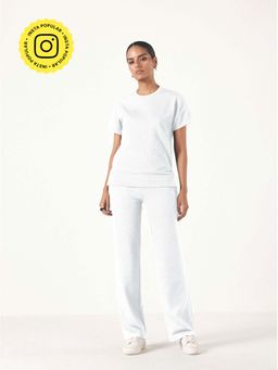 Muvazo - White Not-So-Basic Co-Ord (Set of 2)