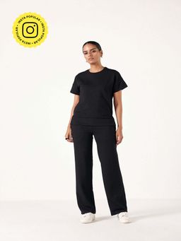 Muvazo - Black Not-So-Basic Co-Ord (Set of 2)