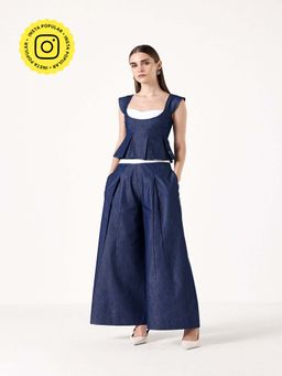 Muvazo - Blue Eleva Denim Co-Ord (Set of 2)