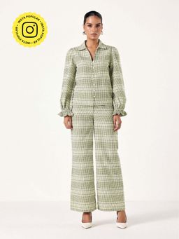 Muvazo - Green Gingham Oasis Co-Ord (Set of 2)