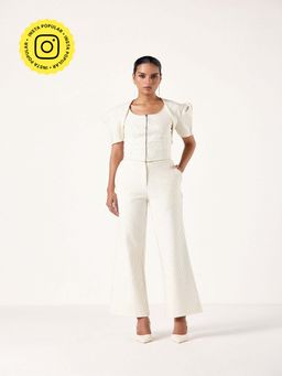 Muvazo - Cream Lit - Fit Co-Ord (Set of 3)