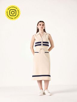 Muvazo - Cream Breathing Easy Co-Ord (Set of 2)