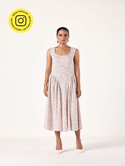 Muvazo - Multi-Colour Weave-Woke Corset Dress