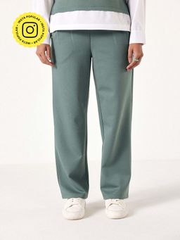 Muvazo - Sage Green Breadthening Easy Pant