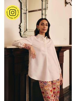 Muvazo - White A-line Top