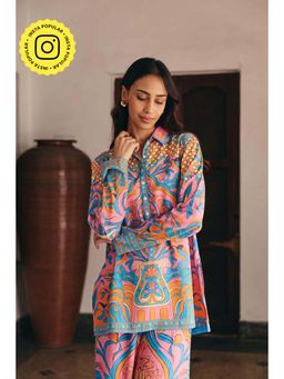 Muvazo - Fleur Ebauche Tunic Style Shirt