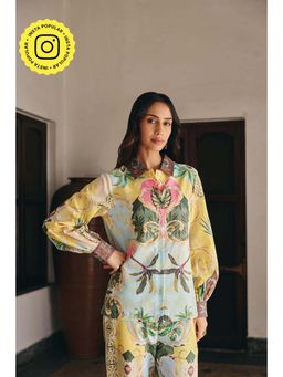 Muvazo - Coast Flora Printed Shirt