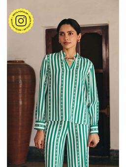 Muvazo - Florilines Stripes Top