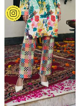 Muvazo - Multi-Colour Bloomed Pant